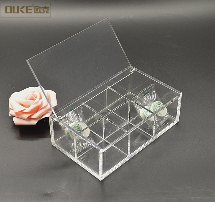 Acrylic storage boxes with lids 1