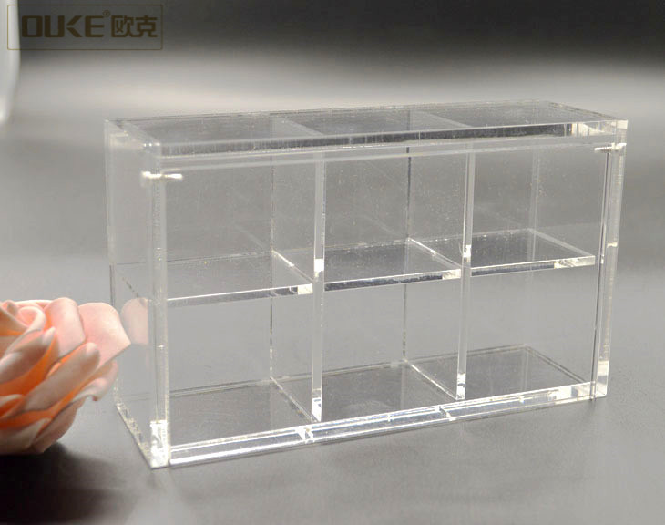 Acrylic storage boxes with lids 2