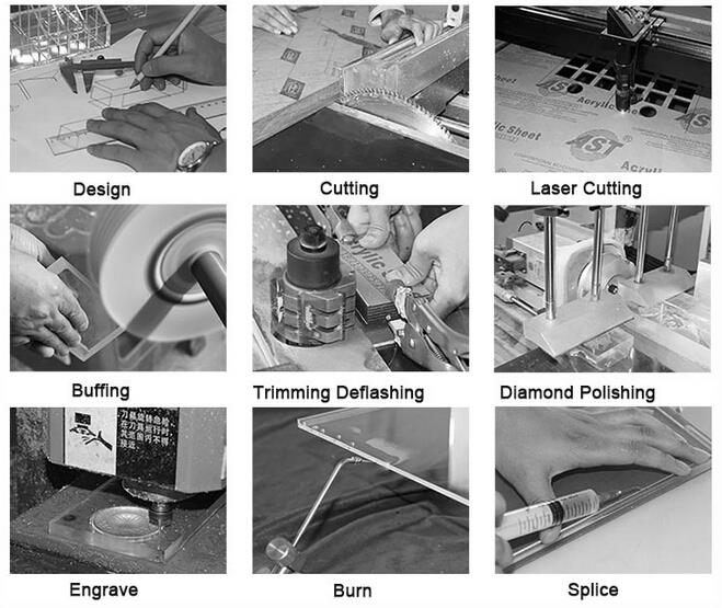 Acrylic storage boxes with lids product process