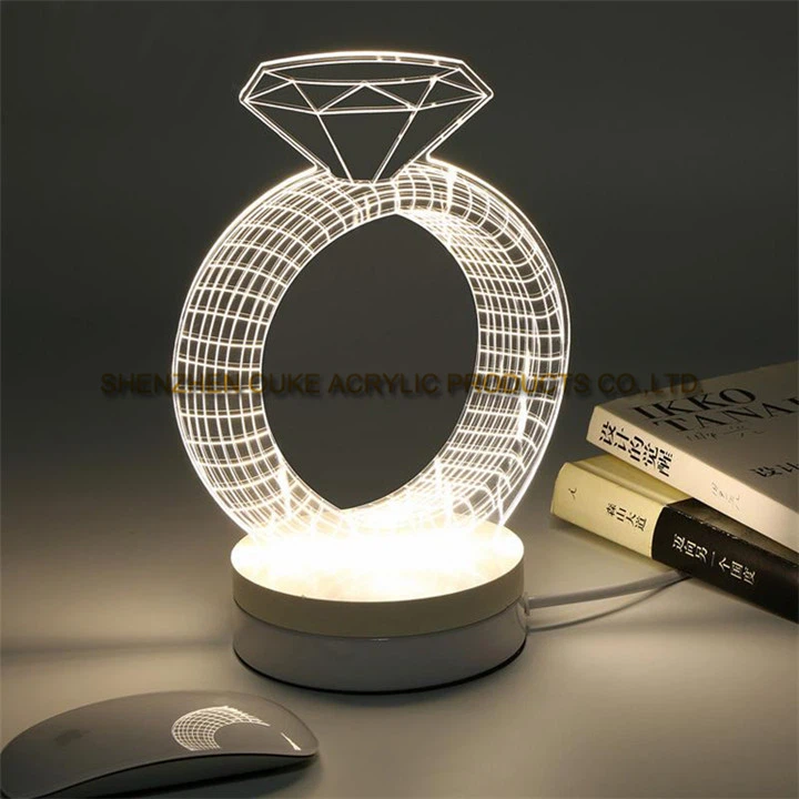 China Manufacturer Creative 3d Led Board Perspex Led Lights Led Acrylic Display