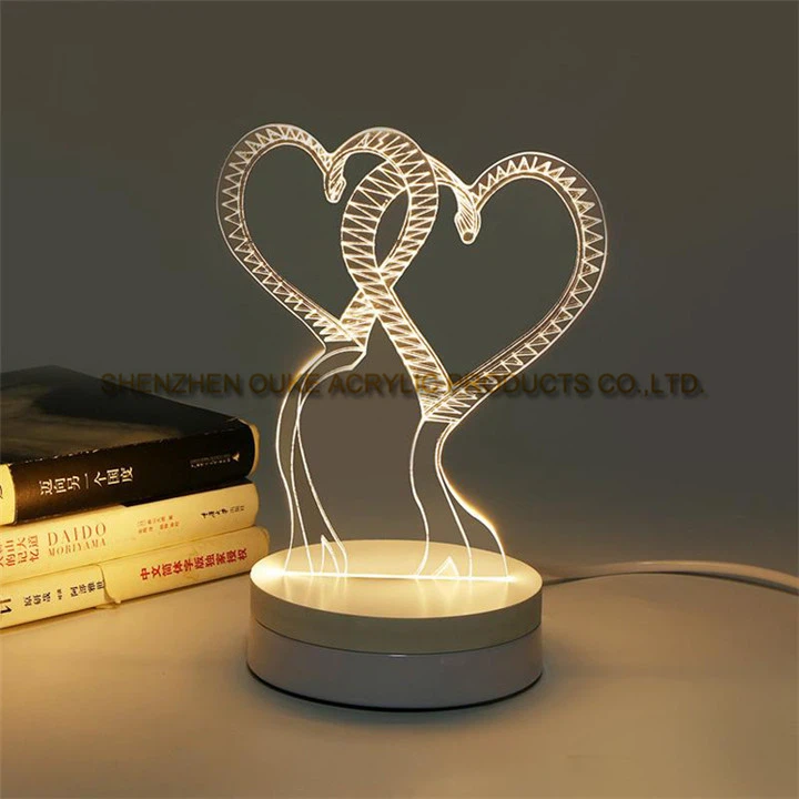 China Manufacturer Creative 3d Led Board Perspex Led Lights Led Acrylic Display