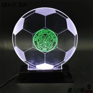 Kiina Clear 3D Visuaalinen akryyli LED Night Light-akryyli LED-valon lamppu näyttö
