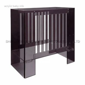 Mukautetun säädettävä Halvat selkeä akryyli Baby Cribs tukku